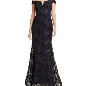 Aqua sequence and floral evening gown!!